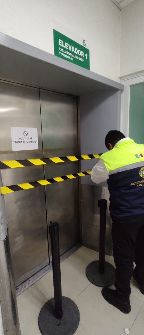 DESCARTA PROTECCIÓN CIVIL DEL ESTADO DESPLOME DE ELEVADOR EN EL IMSS