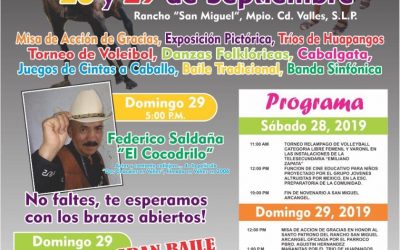 Invitan a las fiestas en honor a San Miguel Arcángel