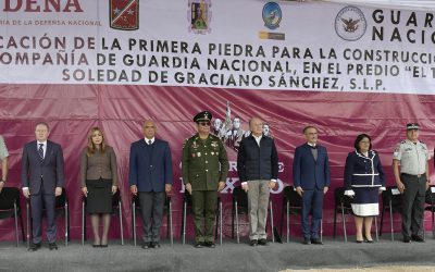 PRIMERA PIEDRA DE GUARDIA NACIONAL EN SGS