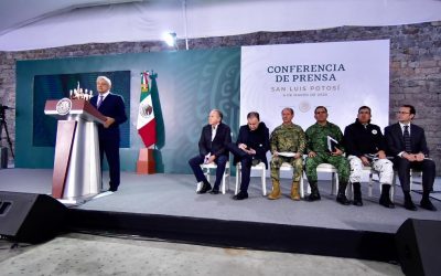 RESPALDA AMLO PROYECTOS ESTRATÉGICOS PARA IMPULSAR EL DESARROLLO DE SLP