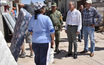 GOBIERNO DEL ESTADO APOYARÁ A FAMILIAS AFECTADAS POR TROMBA EN SALINAS