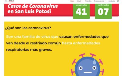 GOBIERNO DEL ESTADO PONE A DISPOSICIÓN EL MICRO SITIO www.slpcoronavirus.mx