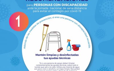 ES NECESARIO APLICAR LAS MEDIDAS DE HIGIENE A LAS AYUDAS TÉCNICAS DE PERSONAS CON DISCAPACIDAD: DIF ESTATAL.