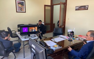 DIRECTIVA DEL CONGRESO DEL ESTADO INICIA PRUEBAS PARA LA REALIZACIÓN DE VIDEOCONFERENCIAS EN TIEMPO REAL DE SESIONES DE COMISIONES LEGISLATIVAS.