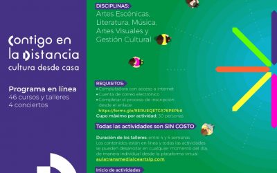 TALLERES Y ACTIVIDADES ARTÍSTICAS EN LÍNEA DESDE EL CEARTSLP.