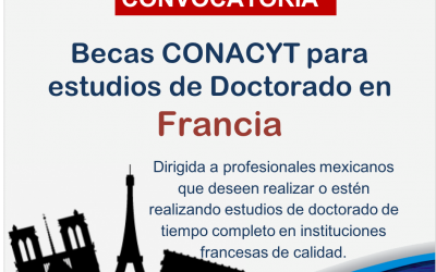 COPOCYT INVITA A PARTICIPAR EN CONVOCATORIA PARA ESTANCIAS DOCTORALES EN FRANCIA.