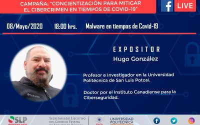 SECESP INVITA A LA PONENCIA VIRTUAL: “MALWARE EN TIEMPOS DE COVID-19”.