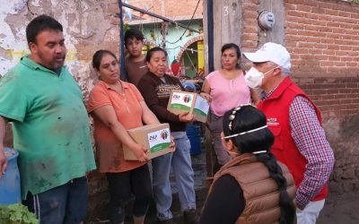 GOBIERNO ESTATAL ATIENDE A LAS Y LOS AFECTADOS POR LLUVIAS EN ZARAGOZA.