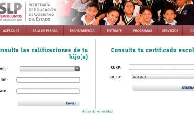 CALIFICACIONES Y CERTIFICADOS DEL CICLO ESCOLAR 2019-2020 PUEDEN OBTENERSE VÍA APLICACIÓN PARA CELULAR E INTERNET: SEGE.