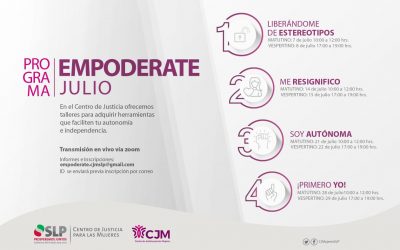 REINICIA CJM CICLO DE TALLERES DE EMPODERAMIENTO.