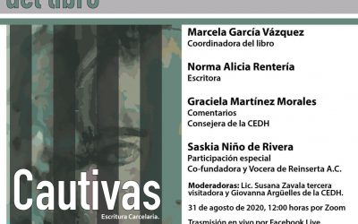 IMES INVITA A PRESENTACIÓN VIRTUAL DEL LIBRO “CAUTIVAS, ESCRITURA CARCELARIA”