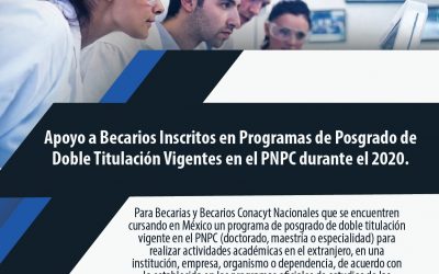 INVITA COPOCYT AL PROGRAMA DE POSGRADO DE DOBLE TITULACIÓN.