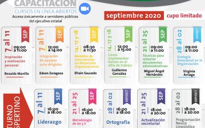 OM OFRECE CURSOS EN LÍNEA DIRIGIDO A LAS Y LOS TRABAJADORES DE LA ADMINISTRACIÓN ESTATAL.