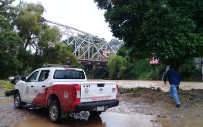 ATIENDE GOBIERNO DEL ESTADO DESBORDAMIENTO DE RÍOS EN LA ZONA HUASTECA.