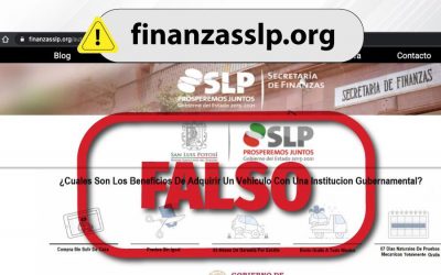 DENUNCIA SECRETARÍA DE FINANZAS FALSO PORTAL WEB DE SUBASTAS.