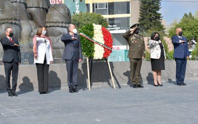 REALIZA JUAN MANUEL CARRERAS GUARDIA DE HONOR EN EL MONUMENTO A LA REVOLUCIÓN MEXICANA.