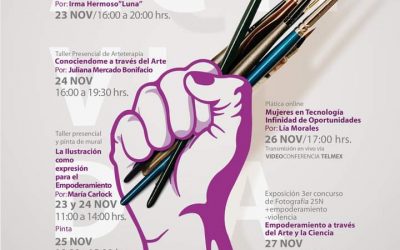 SECULT PRESENTA ACTIVIDADES CON MOTIVO DEL 25 DE NOVIEMBRE, DIA DE LA ELIMINACIÓN DE LA VIOLENCIA CONTRA LAS MUJERES.