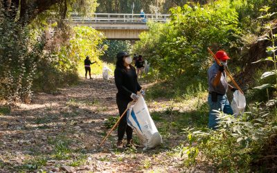 REALIZAN JORNADA DE LIMPIEZA EN EL RÍO PAISANOS Y COLECTA DE VÍVERES PARA APOYAR A LA CASA DEL MIGRANTE.