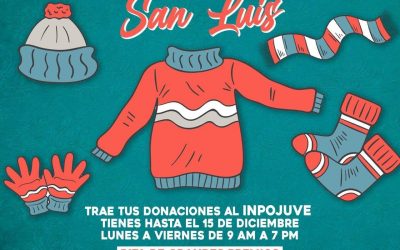 INPOJUVE INVITA A PARTICIPAR EN LA CAMPAÑA “JÓVENES ABRIGANDO A SAN LUIS”