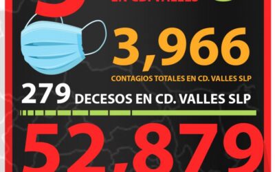 5 NUEVOS CASOS DE COVID EN VALLES