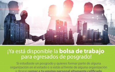 INVITA COPOCYT A INSCRIBIRSE EN BOLSA DE TRABAJO PARA EGRESADOS DE POSGRADO