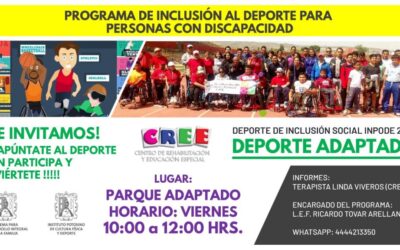 DEPORTE ADAPTADO, EJEMPLO DE INTEGRACIÓN SOCIAL: DIF ESTATAL