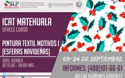 PREPARA ICAT CURSOS PARA SEPTIEMBRE EN MATEHUALA