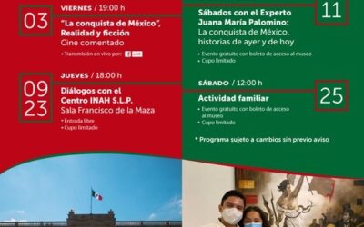 PROMUEVE SECULT ACTIVIDADES EN EL MUSEO COSSÍO DURANTE SEPTIEMBRE