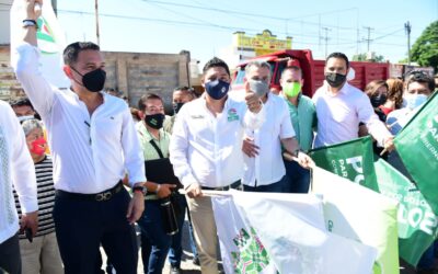 EN CIUDAD VALLES, EL GOBERNADOR RICARDO GALLARDO ARRANCA PROYECTO DE INFRAESTRUCTURA URBANA