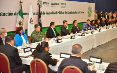 INSTALA EL GOBERNADOR EL CONSEJO ESTATAL DE SEGURIDAD PÚBLICA DE SLP