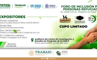 PRESENTARÁN FORO DE INCLUSIÓN LABORAL PARA PERSONAS REFUGIADAS