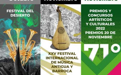 ESPECTACULAR AGENDA DE ACTIVIDADES ANUNCIA SECULT PARA EL 2022