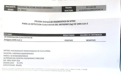 ALCALDE ANUNCIA RESULTADO POSITIVO EN PRUEBA DE COVID