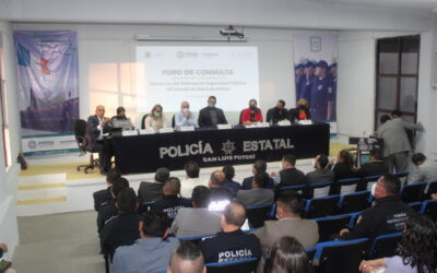 REALIZAN INTEGRANTES DE LA LXIII LEGISLATURA FORO DE CONSULTA CON ELEMENTOS DE DIVERSAS CORPORACIONES POLICIALES PARA FORTALECER LAS INICIATIVAS QUE PROPONEN CREAR LA GUARDIA CIVIL DEL ESTADO