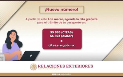 SRE CUENTA CON NUEVO NÍMERO DE CITAS PARA TRAMITAR PASAPORTE