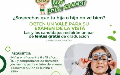 INFANTES REFUERZAN SU EDUCACIÓN CON LENTES DONADOS POR DIF Y «SALUD DIGNA»