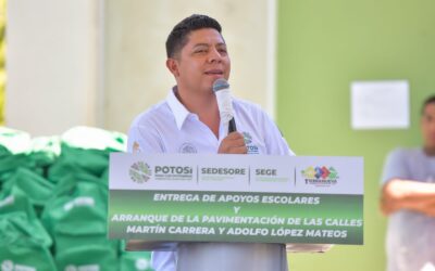 ANUNCIA GOBERNADOR UNIDAD DEPORTIVA, CAMINO Y ARCO MONUMENTAL PARA TIERRA NUEVA