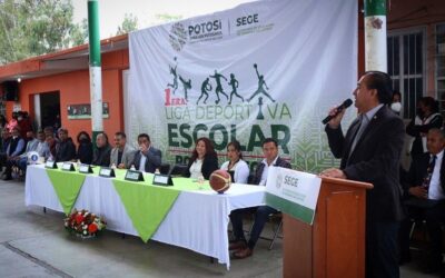 INAUGURA GOBIERNO DEL CAMBIO LIGA DEPORTIVA ESCOLAR POTOSÍ-SEGE