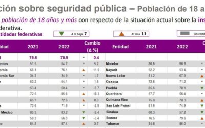 POTOSINOS PERCIBEN MEJORES CONDICIONES DE SEGURIDAD PÚBLICA EN LO VA DEL AÑO: INEGI