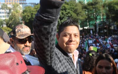 ACOMPAÑA RICARDO GALLARDO AL PRESIDENTE AMLO EN MARCHA POR LAS CALLES DE LA CDMX