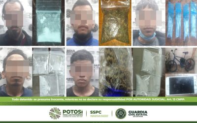 POR PRESUNTA POSESIÓN DE DROGA, 14 PERSONAS FUERON DETENIDAS POR LA GUARDIA CIVIL ESTATAL