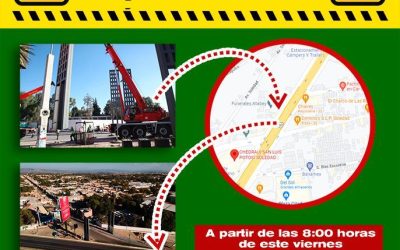 POR OBRAS, ANUNCIAN CIERRE VIAL A ZONA CENTRO DE SOLEDAD ESTE 24 Y 25 DE FEBRERO