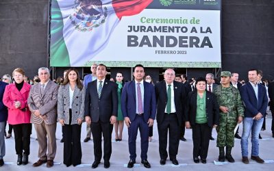 ENCABEZA SGG JURAMENTO DE BANDERA DE LAS Y LOS ALUMNOS DE TERCER GRADO DEL SEER