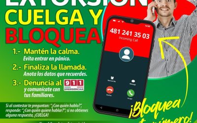 DETECTA POLICÍA MUNICIPAL INTENTOS DE EXTORSION TELEFÓNICA Y EMITE ALERTA