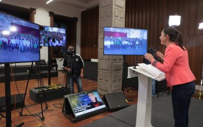 TRANSMITE CCSLP VIDEOCONFERENCIA «POLÍTICAS EXITOSAS DE GOBIERNO», IMPARTIDA POR CLAUDIA SHEINBAUM