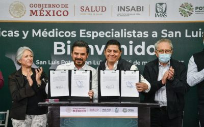 APUNTALAN GOBIERNO DEL CAMBIO Y FEDERACIÓN, MODELO DE SALUD A FAVOR DE LAS Y LOS POTOSINOS