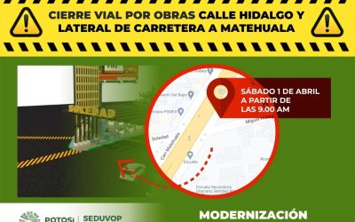 POR OBRAS, ESTE SÁBADO SE CERRARÁ PARCIALMENTE ACCESO A SOLEDAD