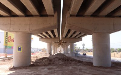 GOBIERNO DEL CAMBIO AVENTAJA TRABAJOS DEL PUENTE VEHICULAR EN CIRCUITO POTOSÍ Y CALLE 71