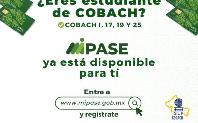 SCT HABILITA REGISTRO DE MI PASE PARA ESTUDIANTES DE COBACH