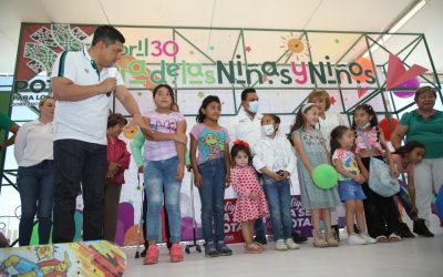 EMOTIVO FESTEJO PARA LAS Y LOS NIÑOS REALIZA RICARDO GALLARDO EN SOLEDAD